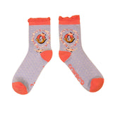 Ladies Alphabet Ankle Socks