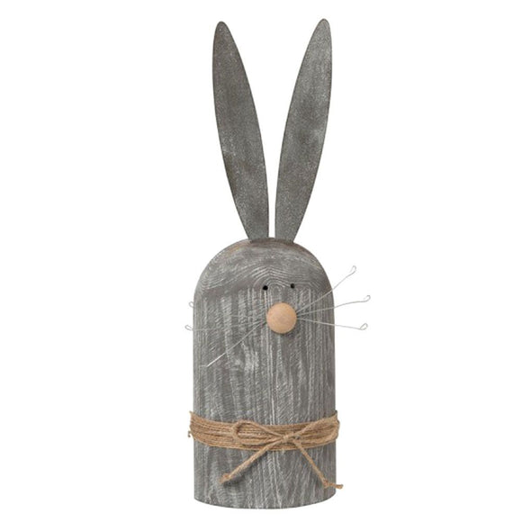 Wood & Metal Grey Rabbit